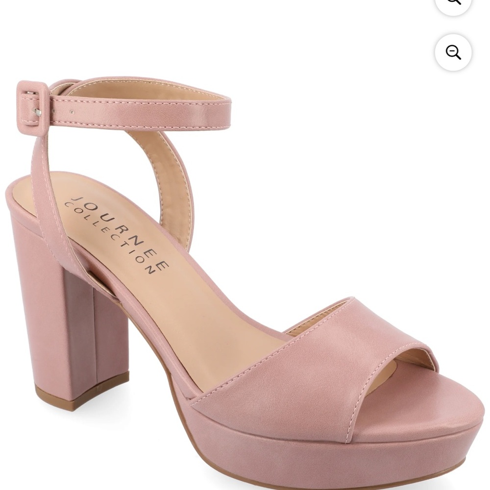 Journee Collection Blush Pink Platform Heels